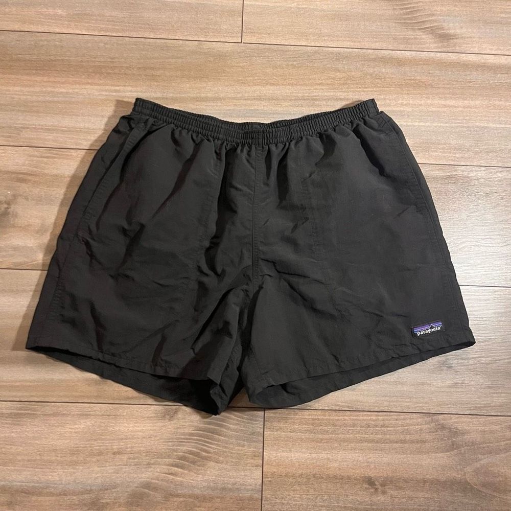 Patagonia Baggie Black Athletic Shorts 5” Men L Bin A-43
